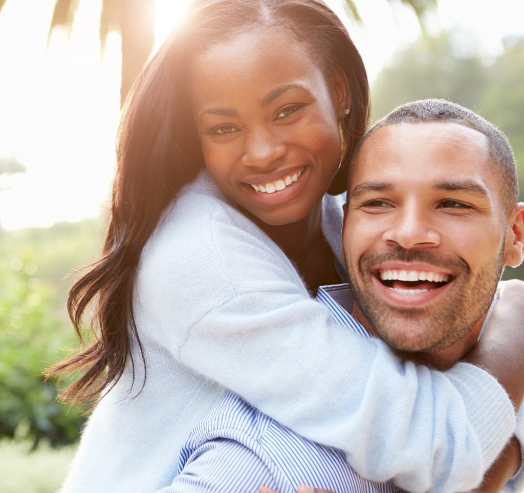 Smiling couple