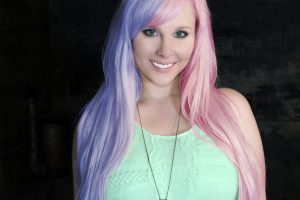 pink and purple hair